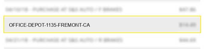 office depot 1135 fremont ca