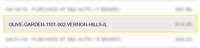 olive garden #1101 002 vernon hills il