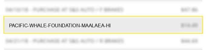 pacific whale foundation maalaea hi