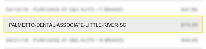 palmetto dental associate little river sc