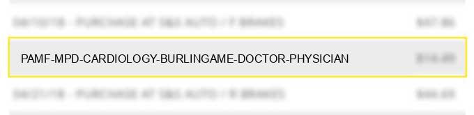 pamf mpd cardiology burlingame doctor & physician