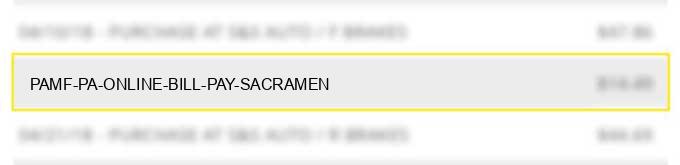 pamf pa online bill pay sacramen