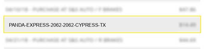panda express #2062 2062 cypress tx