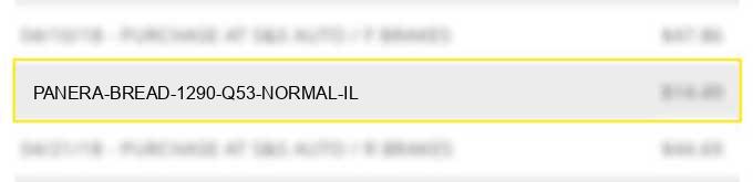 panera bread #1290 q53 normal il
