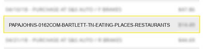 papajohns #0162.com bartlett tn eating places restaurants