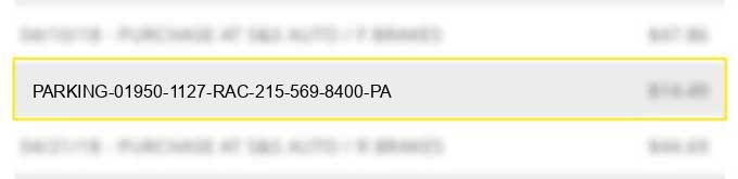 parking 01950-1127 rac 215-569-8400 pa