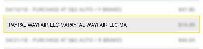 paypal *wayfair llc mapaypal *wayfair llc ma