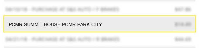 pcmr summit house pcmr park city