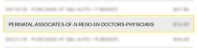 perinatal associates of n reno nv doctors physicians