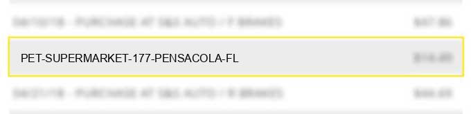 pet supermarket #177 pensacola fl
