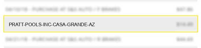 pratt pools inc casa grande az