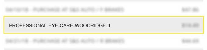 professional eye care woodridge il