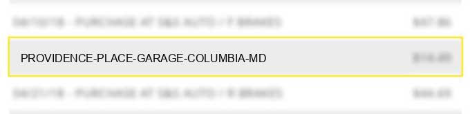 providence place garage columbia md