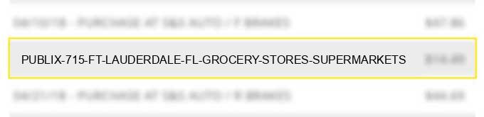 publix #715 ft lauderdale fl grocery stores supermarkets