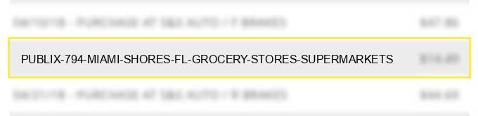publix #794 miami shores fl grocery stores supermarkets