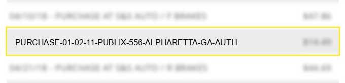 purchase 01 02 11 publix #556 alpharetta ga auth#