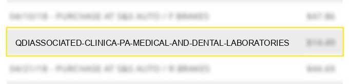 qdi*associated clinica pa medical and dental laboratories