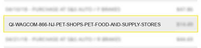 qi *wag.com 866 nj pet shops pet food and supply stores