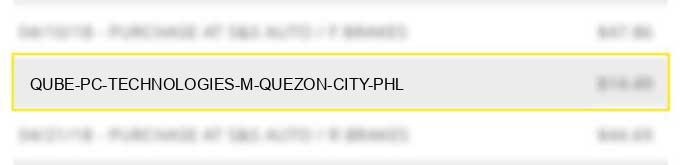 qube pc technologies m quezon city phl