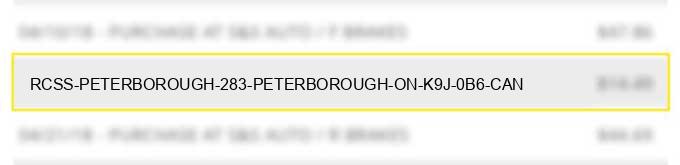 rcss peterborough #283 peterborough on k9j 0b6 can