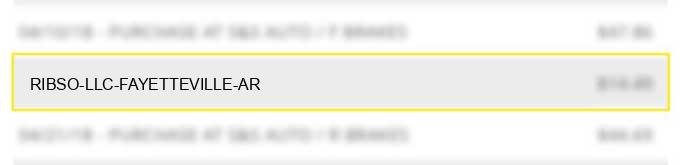 ribso llc fayetteville ar