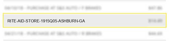 rite aid store 1915q05 ashburn ga