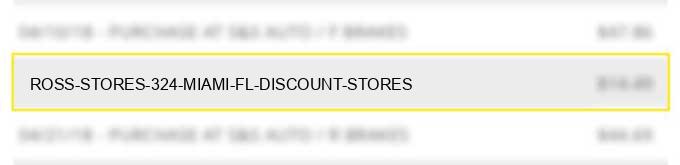 ross stores #324 miami fl discount stores