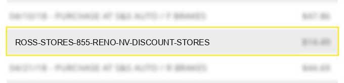 ross stores #855 reno nv discount stores