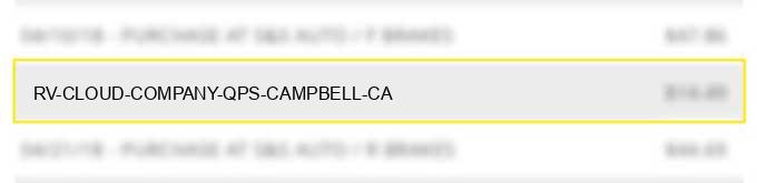 r.v. cloud company qps campbell ca