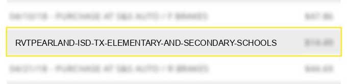 rvt*pearland isd tx elementary and secondary schools