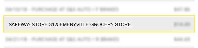 safeway store 3125emeryville grocery store