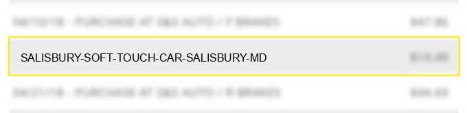 salisbury soft touch car salisbury md