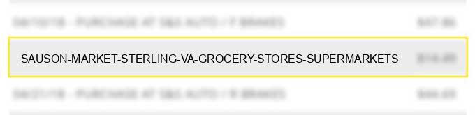 sauson market sterling va grocery stores supermarkets