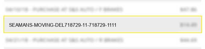 seamans moving & del(718)729 11 (718)729 1111