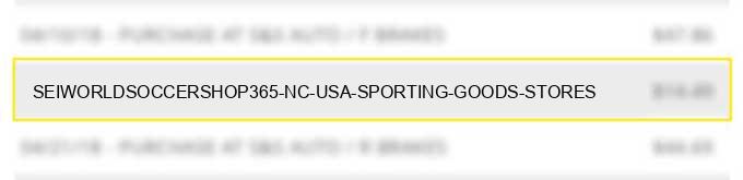 sei*worldsoccershop365 nc usa - sporting goods stores