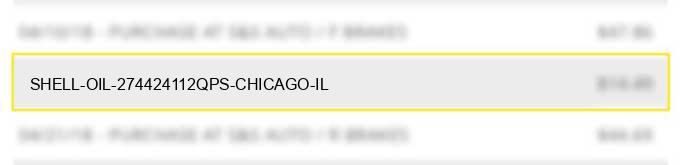 shell oil 274424112qps chicago il