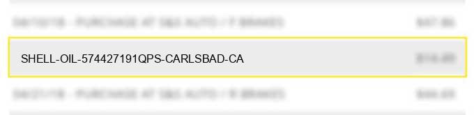 shell oil 574427191qps carlsbad ca