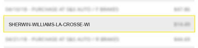 sherwin williams la crosse wi
