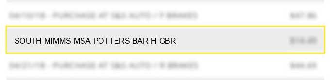 south mimms msa potters bar h gbr