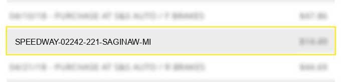 speedway 02242 221 saginaw mi