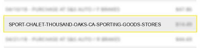 sport chalet thousand oaks ca sporting goods stores