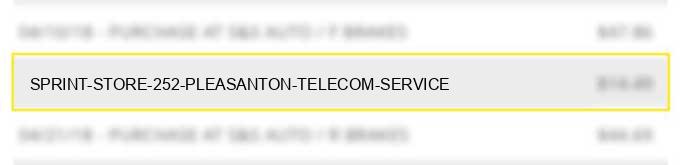 sprint store #252 pleasanton telecom service