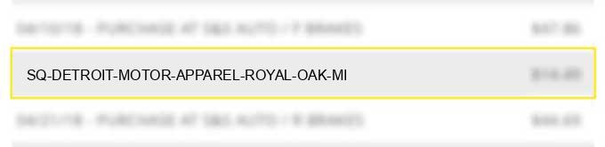 sq detroit motor apparel royal oak mi