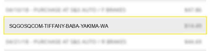 sq*gosq.com tiffany baba yakima wa.