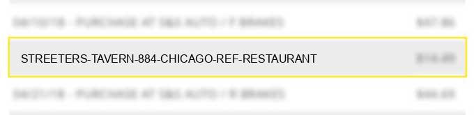 streeters tavern 884 chicago ref# restaurant