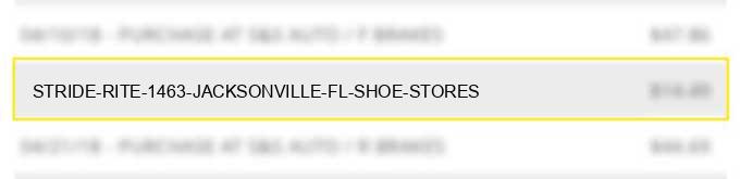 stride rite #1463 jacksonville fl shoe stores