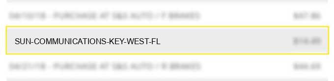 sun communications key west fl