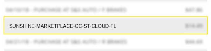 sunshine marketplace cc st. cloud fl
