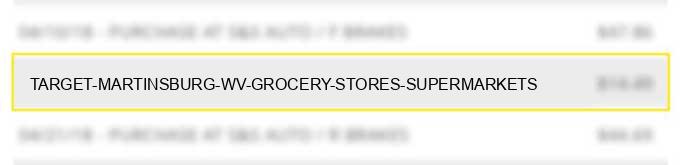 target martinsburg wv grocery stores supermarkets