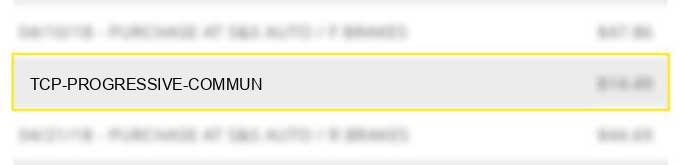 tcp progressive commun